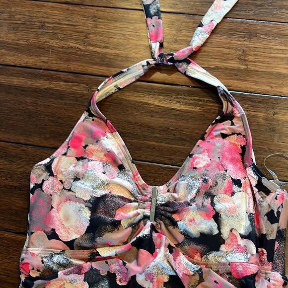 Calvin Klein Watercolor One Piece Size 16 Neon pink, black, white New - Picture 3 of 10